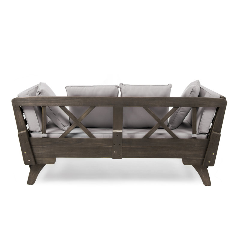 Foundstone™ Roni 65.5'' Acacia Outdoor Patio Daybed & Reviews Wayfair